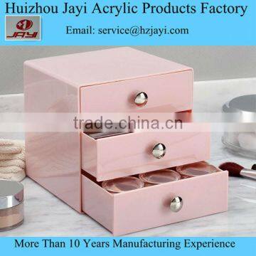 Plastic Cosmetic Stroage Boxes Clear Crystal Cube Makeup Boxes 2016 New Acrylic Large Makeup Organizer Wholesale JYSB-16506 photo-3