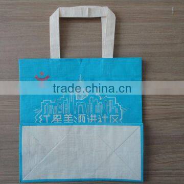 Colored Shopping Kraft Paper Bag With Ribbon Handle photo-4