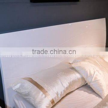 White Bedroom Furniture / Wood Double Bed / Latest Double Bed Designs B57 photo-3