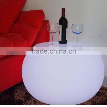 Rechargeable Multi Color Illuminated LED Round Table LED Furniture for Wedding Decoration photo-3