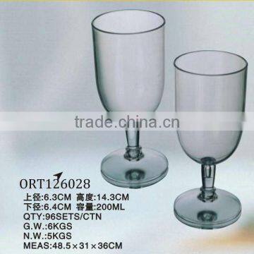 plastic goblet with design