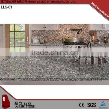 Spary White Precut Various Shape White Polished Granite Kitchen Countertop photo-6