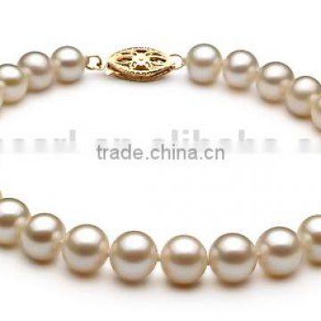 White 6-7mm AA Quality Freshwater Pearl Jewelry Set photo-2