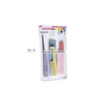 12PCS PLASTIC HAIR BRUSH SET