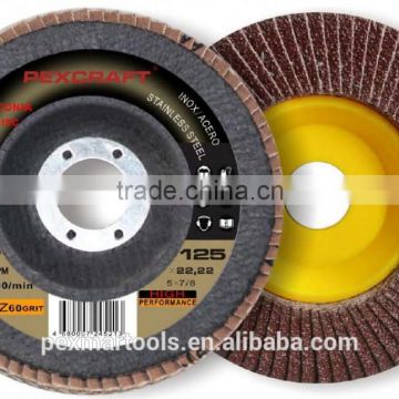 Chinese 4.5inch/115mm good performance use factory price abrasive flap discs