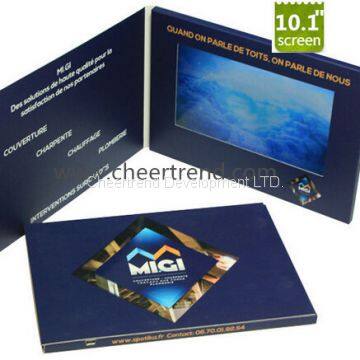 Top quality Customized 2.4” 4.3”5”7” 10”greeting card LCD screen video brochure for wedding invitation