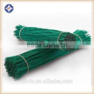 Round plastic coated single metal wire twists for electric wire packaging