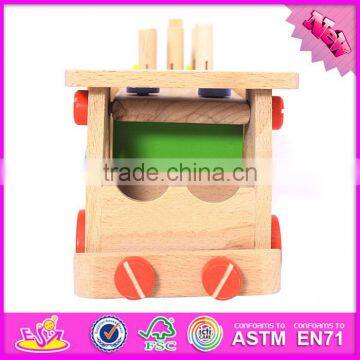 2016 New Design Kids Diy Wooden Screw Car Toy W03C024 photo-2