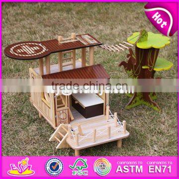 2017 New Products Indoor Children Toys Wooden Treehouse Dollhouse W03B059 photo-5
