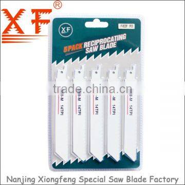 XF-S922BF 5PCS :14TPI BI-M Saber saw blade for metal cutting