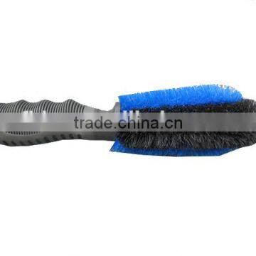 TPR soft comfort handle car rim brush for wheel detail cleaning