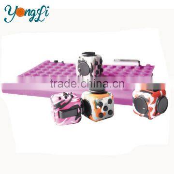 Mixed Colors Magical Cube Smooth Button Desk Toy Children and Adults Anxiety Attention Relieves Stress Fidget Cube photo-2