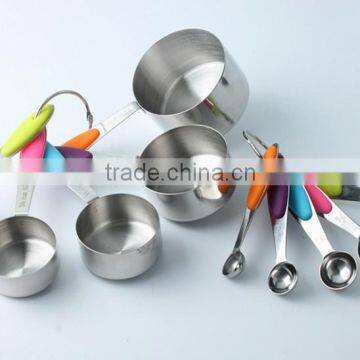 10pcs Wholesale stainless steel measuring cup and spoon set