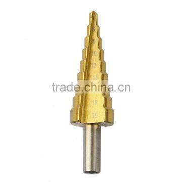 3Pcs/lot HSS Steel Large Step Cone Titanium Coated Metal Drill Bit Cut Tool Set Hole Cutter 4-12/20/32mm Wholesale photo-4