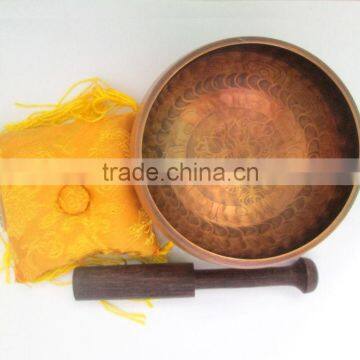 High Quality Buddhist Meditation Healing Tibetan Singing Bowl photo-2
