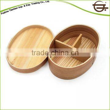 Custom Oval Wood Bento Box Manufacture