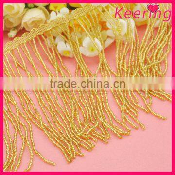 Gold bullion fringe, gold bullion wire fringe WTP-1234