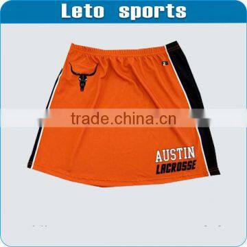 custom sublimation printing sports skort/skirt orange