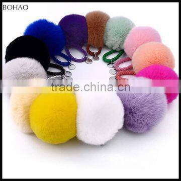 Wholesale Fluffy Faux Fur Pom Pom For Bag or Key Chain