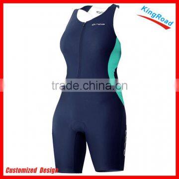 KROAD Custom full length zipper/3/4 hidden zipper one piece tri suits, high sublimation print tri kits, comfortable lycra fabric