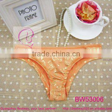 Sex photo of new stock gold stamping panty in apparels
