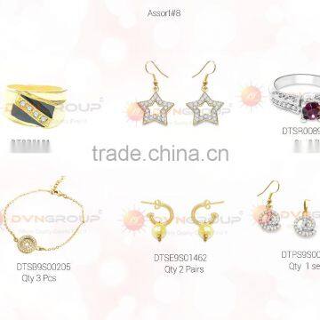 Combo Jewelry For USD $ 250 With Free Shipping Consist of 67 Designers Pieces of Mixed Plated Rings, Earrings,Pendant photo-3