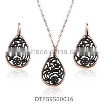 Rose Gold Plated Latest Design Party Pendantsets photo-2