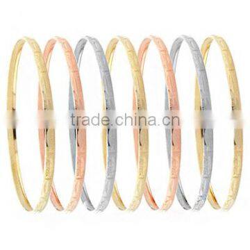 6 MM, Gold Plated Bangle, Machine Cut Bangle, Fashionable Bangle, Designer Bangle. photo-6