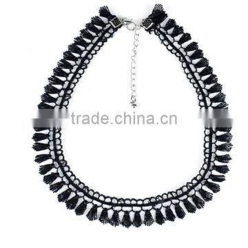 Fabric Lace Choker Necklace Elegant Woman Necklace Jewelry photo-2