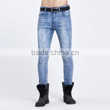 2016 The New Men's Fashion Men's Jeans Brand Jeans Hole Personality Male Personality Slim Comfortable Pants photo-3