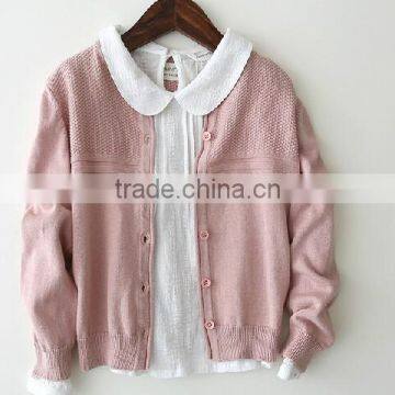 Latest Branded Plain Woolen Hand Knitted Kids Cardigan Sweater photo-2