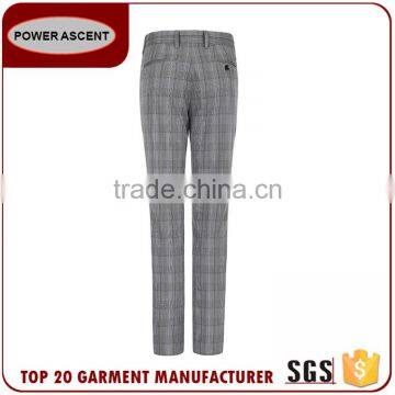 New Product Checked 2 Button Polyester Viscose Business Men'S Fashion Simple Suit Designs photo-5