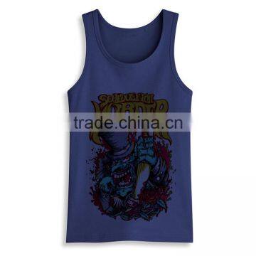 OEM ODM Fancy Design Bodybuilding Slim Fit Cotton Wholesale Gym Tank Top Men photo-6