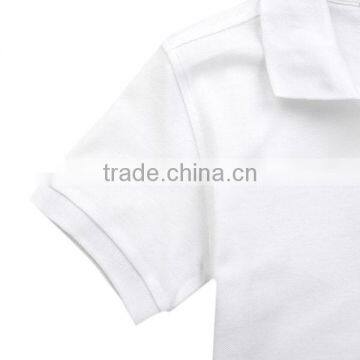 Breathable and Comfortable Short Sleeve Lady Golf Polo Shirts Made of 100% Cotton photo-4