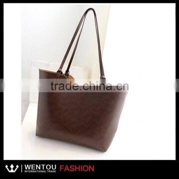 Fashionable Preppy Women PU Shoulder Bag photo-2