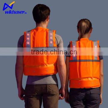 Kids LED Orange Life Preserver Lifejacket Inflatable Life Vest photo-2