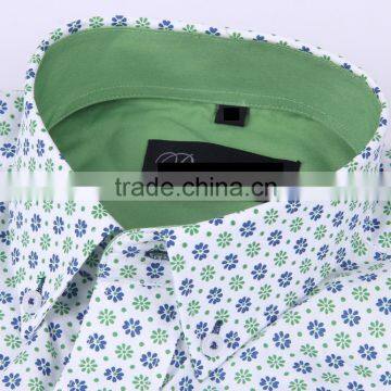 Mens Long Sleeve Slim Fit Shirt Contrast Collar and Cuff photo-4