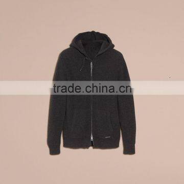 Men's Cashmere Wool Cardigan Sweater Hoodies Top photo-3