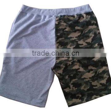 Cotton Terry Fabric Camo Shorts With Printing photo-2