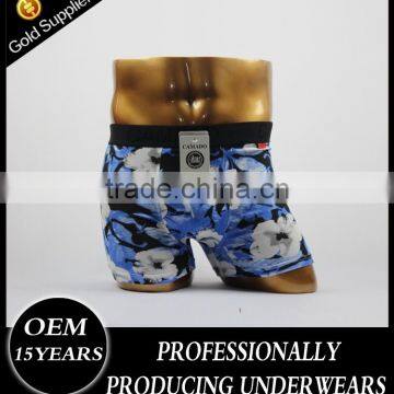 Newest 95% cotton and 5% spandex free sample men underwear with reactive printing