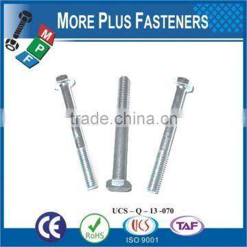 Made In Taiwan DIN 601 Hexagon Head Bolt DIN 601