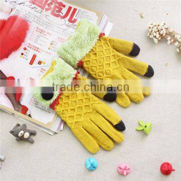 Outdoor sports touch screen gloves