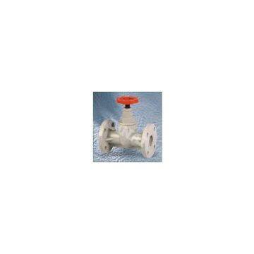 Plastic PPH Globe Valve Flange Connection ABS Wheel Handle 1/2(D20mm) ~ 8(D225mm) ANSI