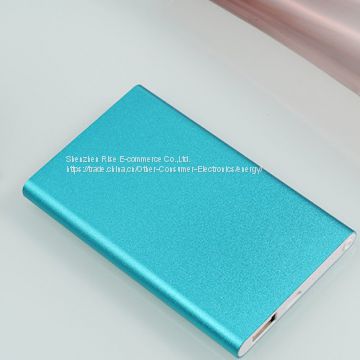 Hot selling rohs real capacity power bank with popular colors