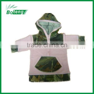 Baby girl's hoodies with camo printed