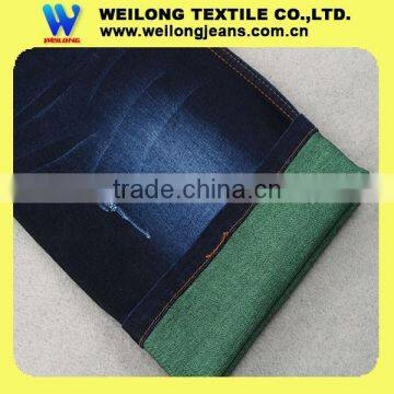 High Quality Best Price Cotton Polyester Stretch Slub Bull Denim Fabric for Girls' Jeans and Shorts photo-3