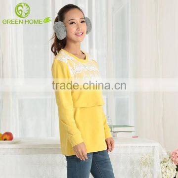 Short Sleeve Comfortable Office Wear Maternity Tops photo-4
