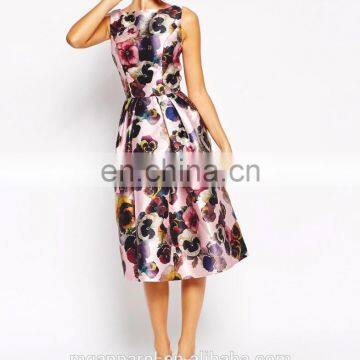 Wholesale Allover Full Floral Print Short Prom Dresses 2016 photo-5