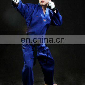 Colored TKD Uniform/ Blue Taekwondo Dobok For Men& Women