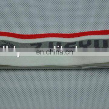 custom embroidered 100% pure cotton elastic for boxer